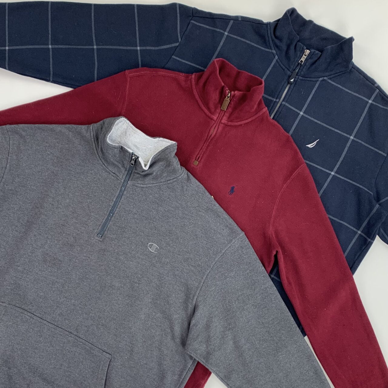 20 Premium Vintage Branded Quarter Zips