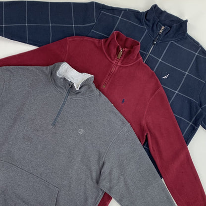 20 Premium Vintage Branded Quarter Zips